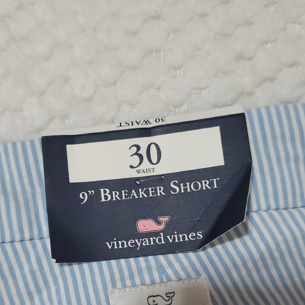 Vineyard Vines Light Blue Striped Flat Front Shorts - Picture 7 of 7